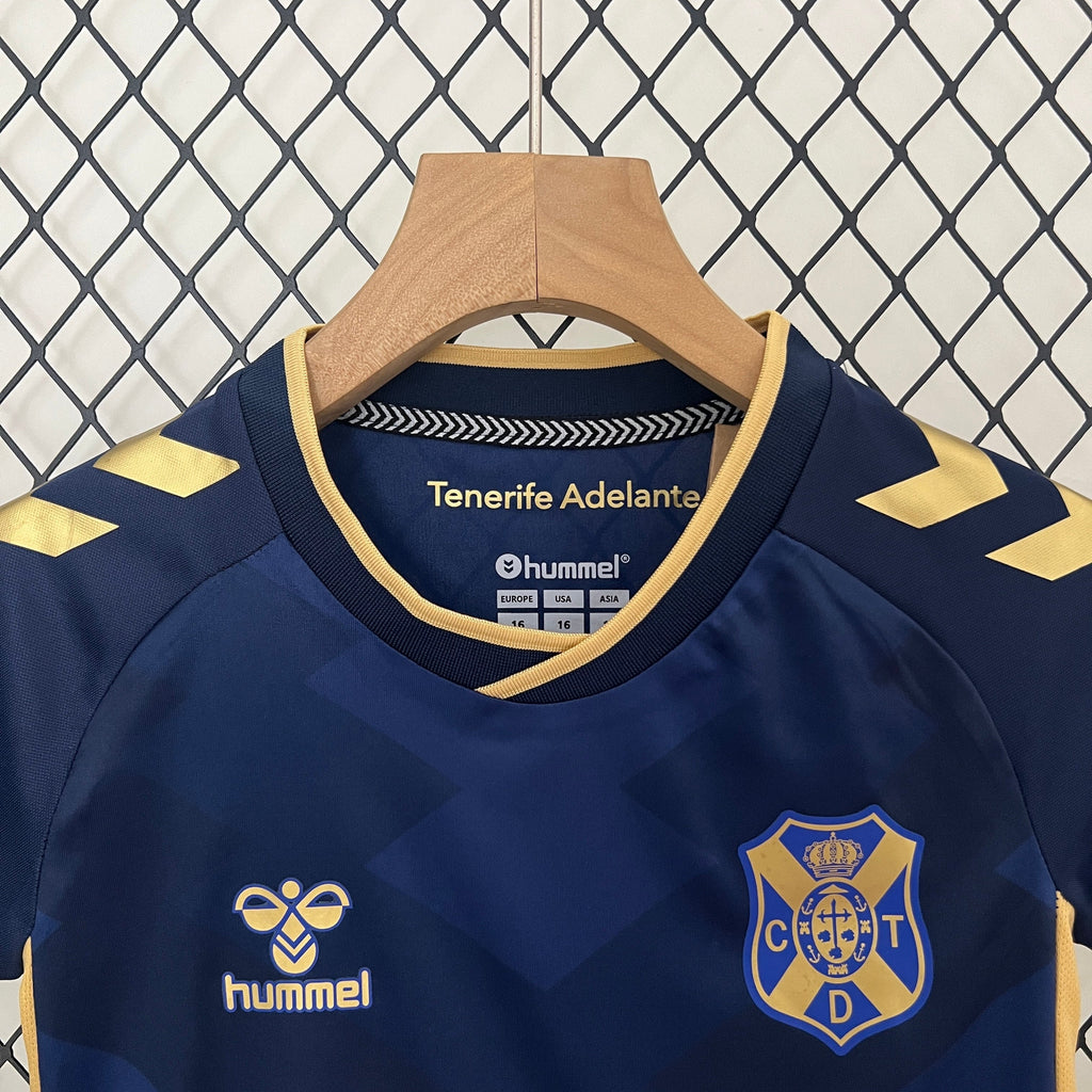 T-shirt e Pantaloncini Bambino CD Tenerife Away 2024/25 -  Con Patch LaLiga
