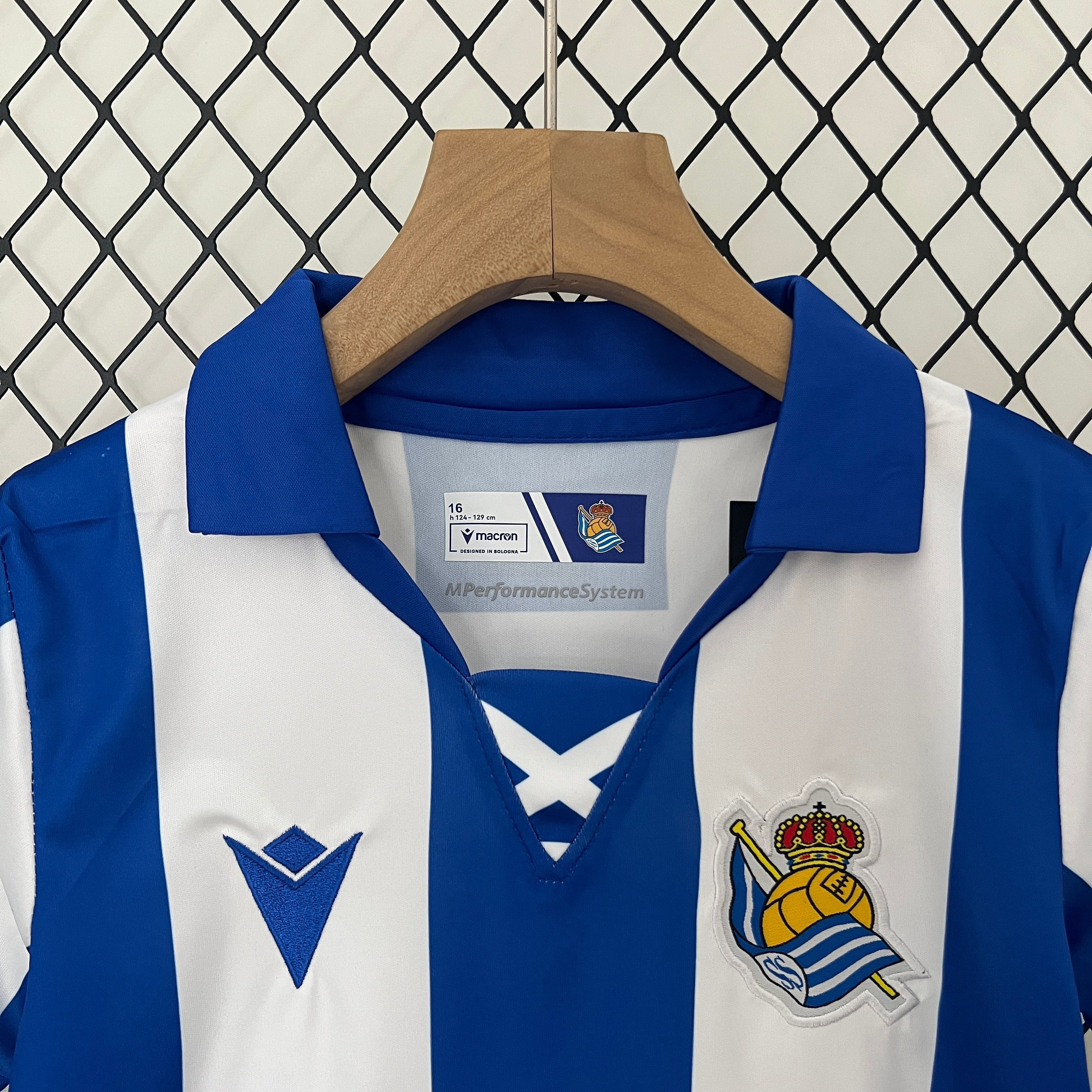 T-shirt e Pantaloncini Bambino Real Sociedad Home 2024/25