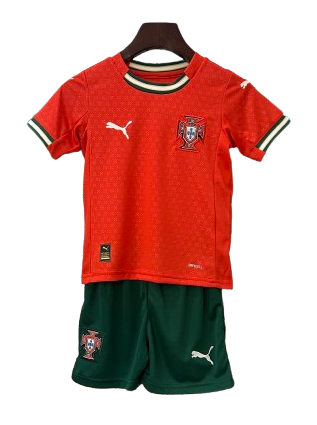 T-shirt e Pantaloncini Bambino Portugal Home 2025/26
