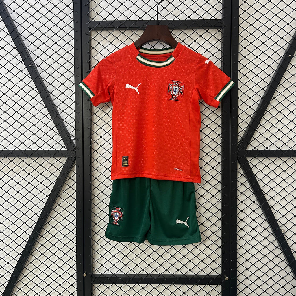 T-shirt e Pantaloncini Bambino Portugal Home 2025/26