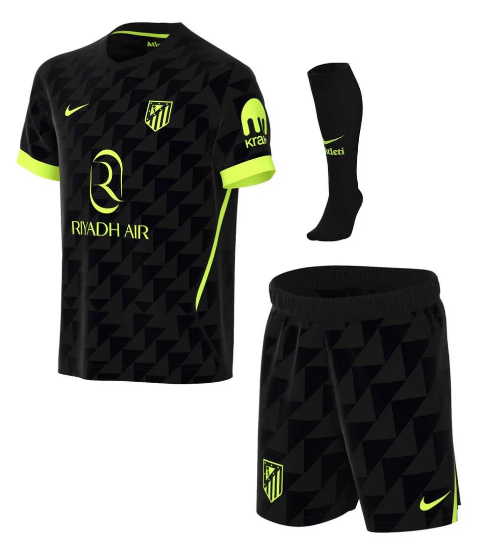 T-shirt e Pantaloncini Bambino Atletico de Madrid Away 2026/27- Con Calzettoni