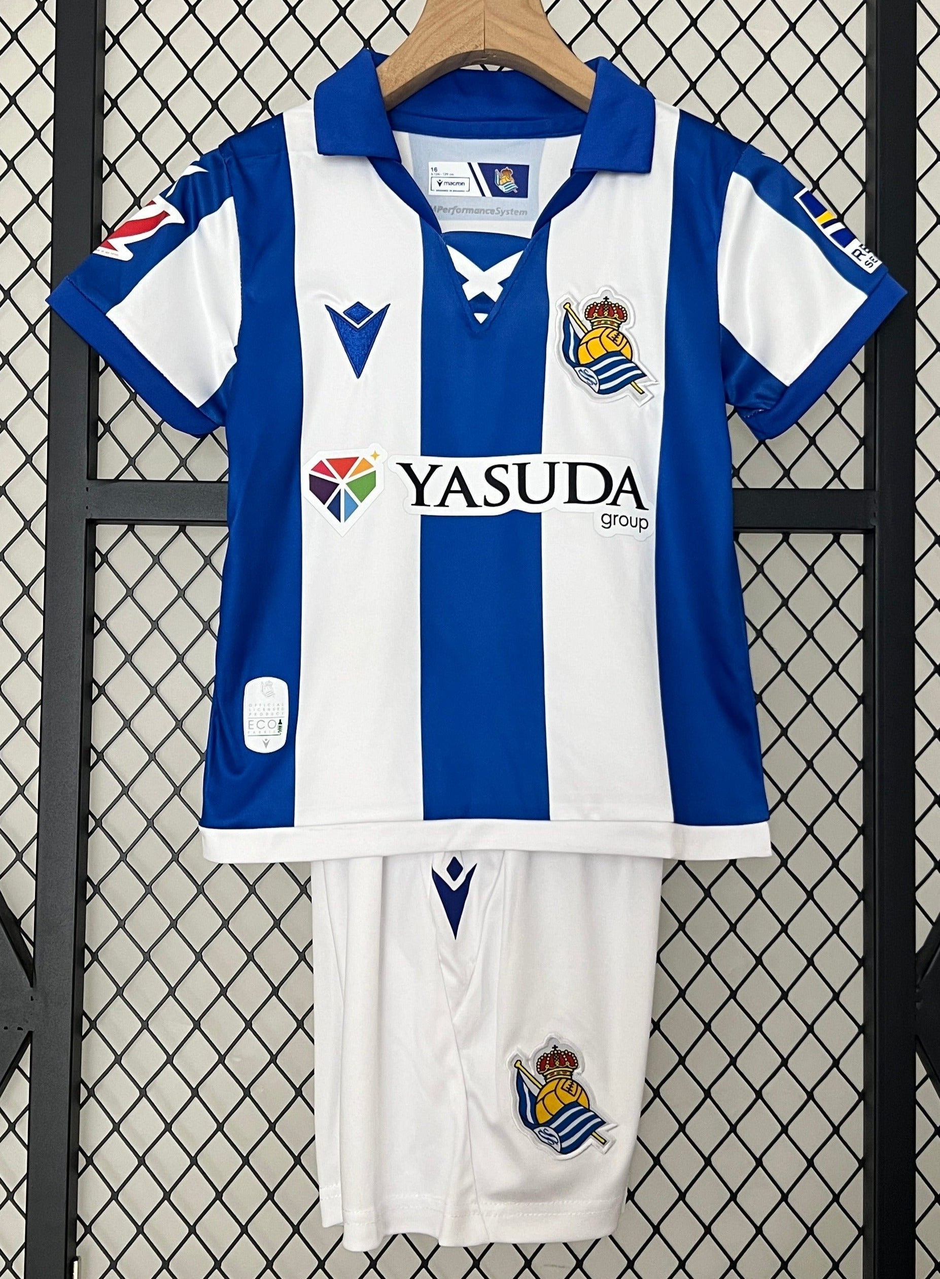 T-shirt e Pantaloncini Bambino Real Sociedad Home 2024/25
