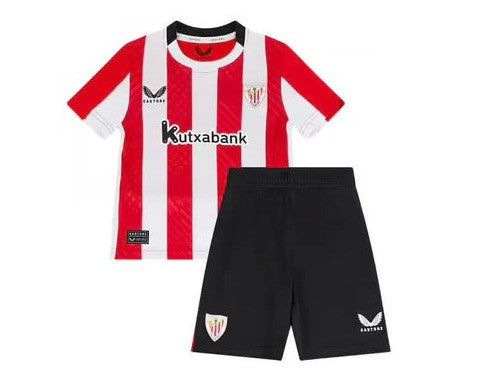 T-shirt e Pantaloncini Bambino Athletic Club Bilbao Home 2024/25