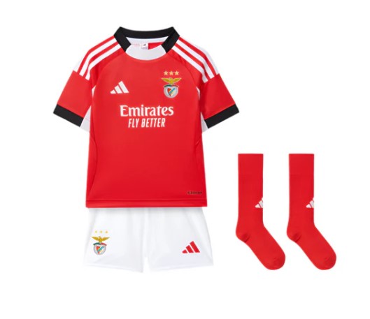 Kit Infantil SL Benfica Home 2025/26 - Com meias