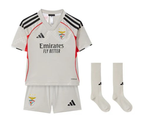 Kit Infantil SL Benfica Away 2025/26 - Com meias