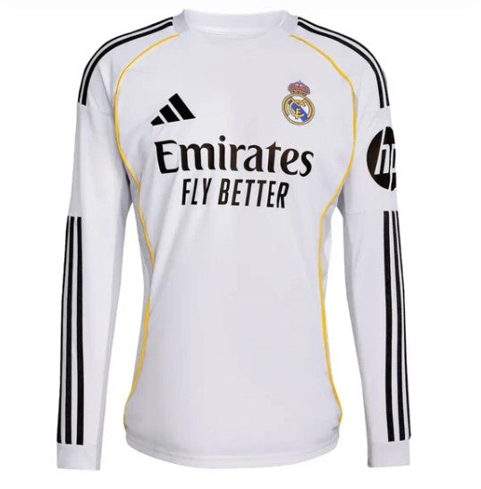 Maglia Manica Lunga Real Madrid Home 25/26 - Versione Giocatore