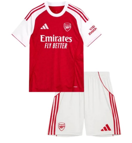 T-shirt e Pantaloncini Bambino Arsenal Home 2025/26