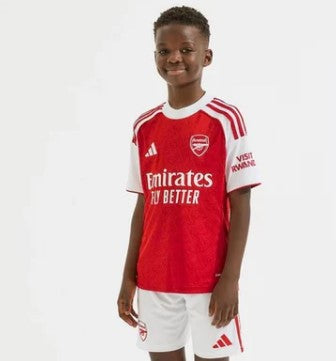 T-shirt e Pantaloncini Bambino Arsenal Home 2025/26 - Con Calzettoni