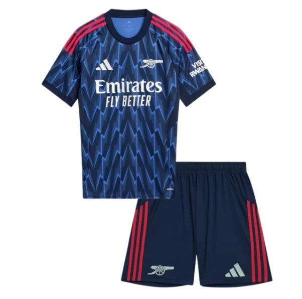 T-shirt e Pantaloncini Bambino Arsenal Away 2025/26