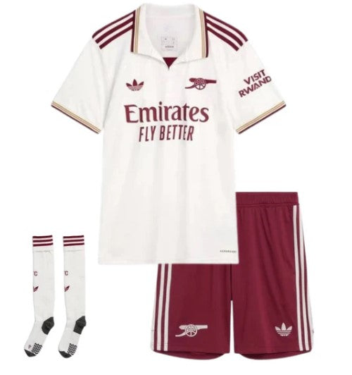 T-shirt e Pantaloncini Bambino Arsenal Third 2025/26 - Con Calzettoni