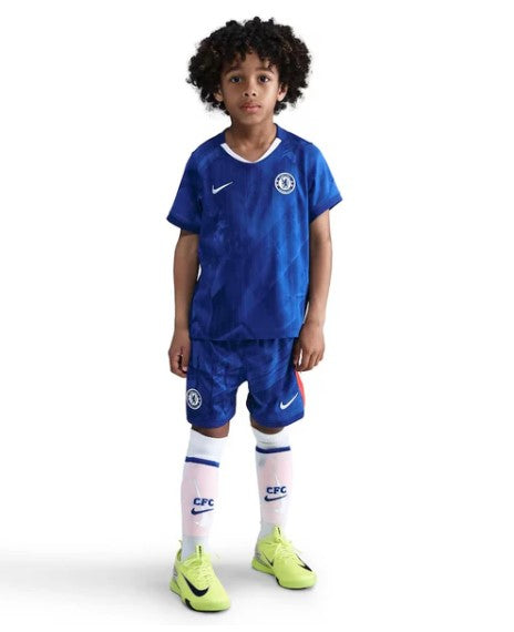 T-shirt e Pantaloncini Bambino Chelsea Home 2025/26 - Con Calzettoni