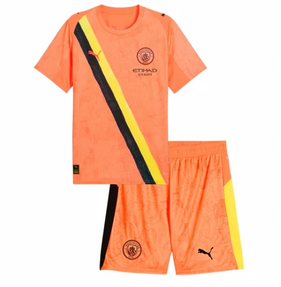 T-shirt e Pantaloncini Bambino Manchester City 2025/26 - Portiere