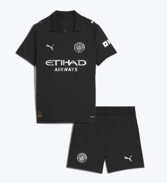 T-shirt e Pantaloncini Bambino Manchester City Away 2025/26