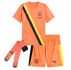 T-shirt e Pantaloncini Bambino Manchester City Portiere 2025/26 - Con Calzettoni