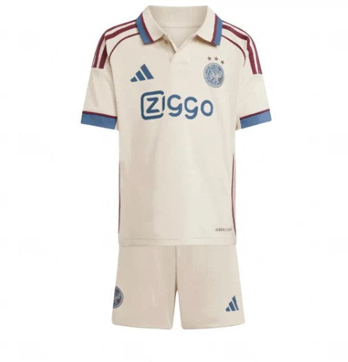 T-shirt e Pantaloncini Bambino Ajax Away 2025/26