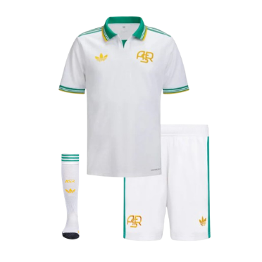 T-shirt e Pantaloncini Bambino AS Roma Third 2025/26 - Con Calzettoni