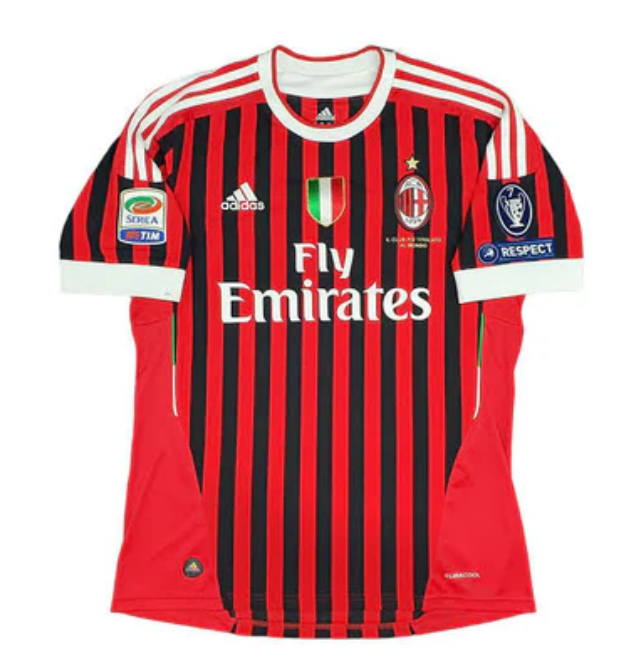Camisola AC Milan Retro 2011 - Com escuto e patchs