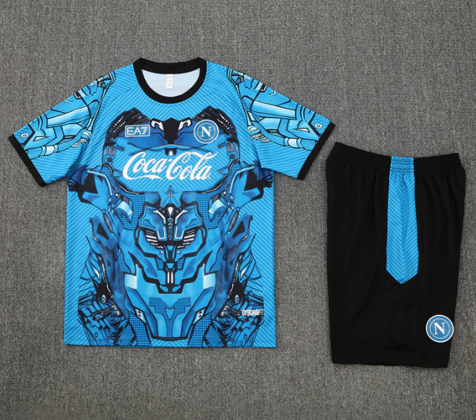 Maglia e Pantaloncini da Allenamento Bambino SSC Napoli 2025/26