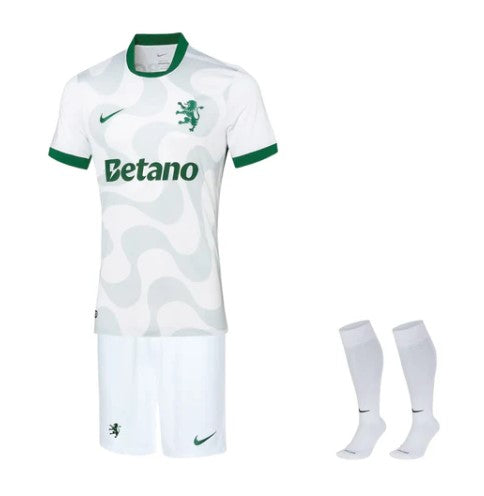 Kit Infantil Sporting CP Away 2025/26 - Com meias