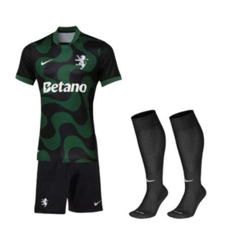 Kit Infantil Alternativo Sporting CP 2025/26 - Com meias