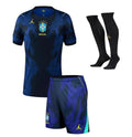 T-shirt e Pantaloncini Bambino Brasile Away 2026/27 - Con Calzettoni