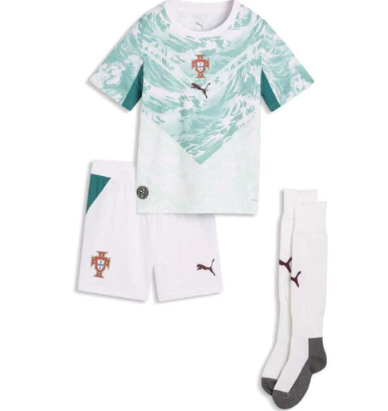 T-shirt e Pantaloncini Bambino Portogallo Away 2026/27 - Con Calzettoni