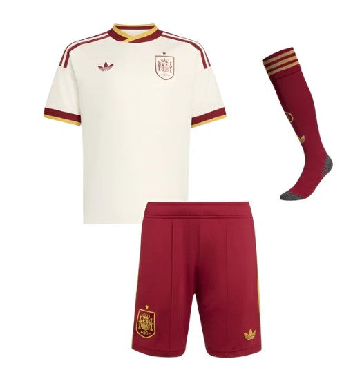 T-shirt e Pantaloncini Bambino Spagna Away 2026/27 - Con Calzettoni
