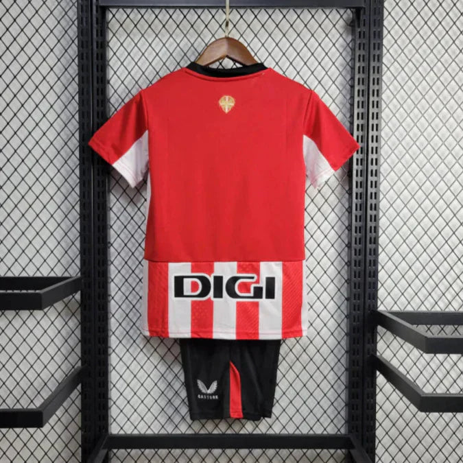 T-shirt e Pantaloncini Bambino Athletic Club Bilbao Home 2024/25