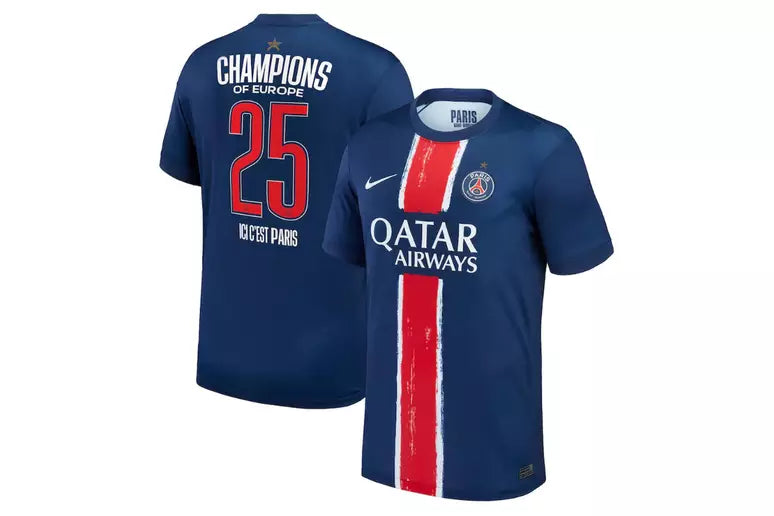 Camisola PSG Home – Edição Especial Campeão da UEFA 2025