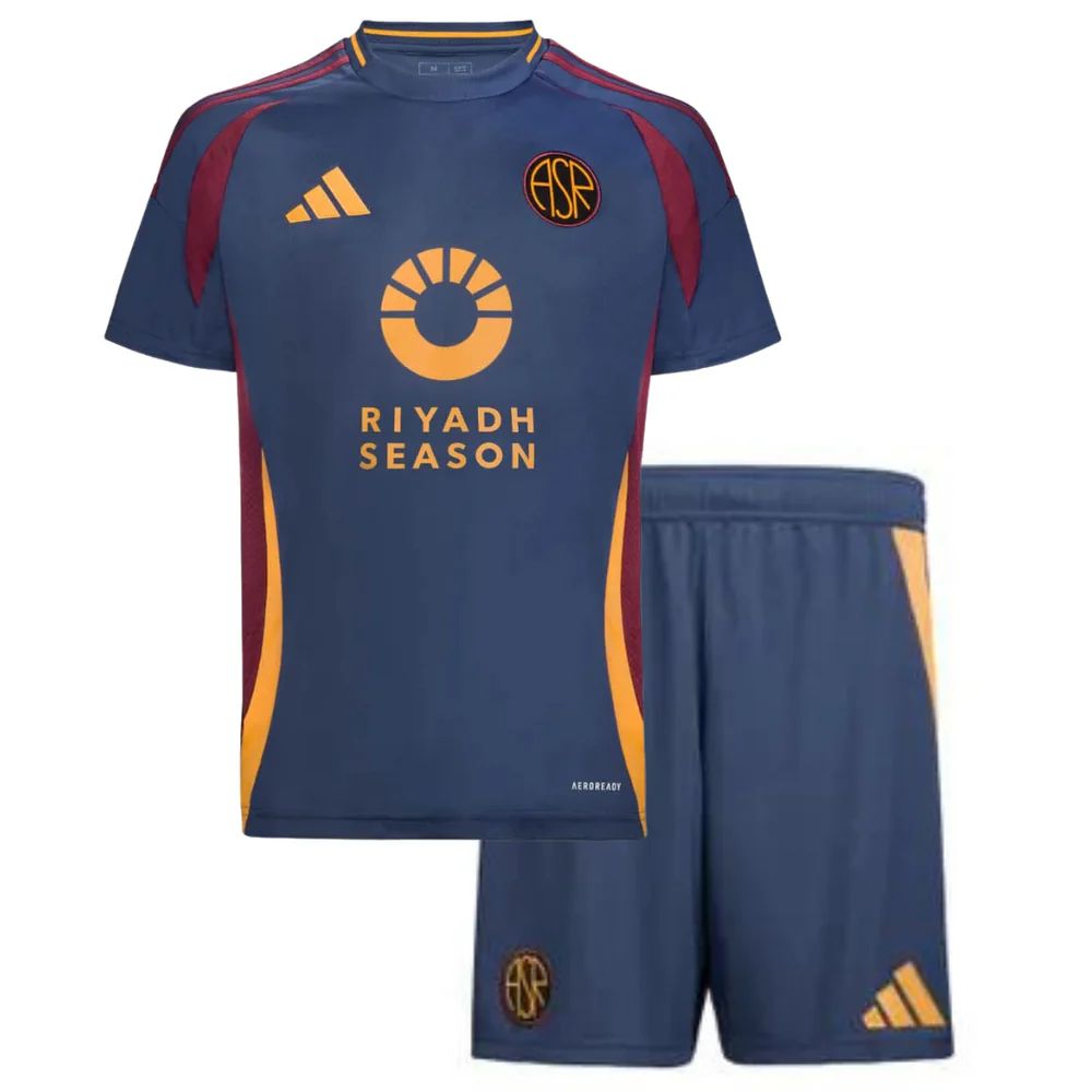 T-shirt e Pantaloncini Bambino AS Roma Third 2024/25