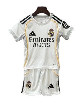 T-shirt e Pantaloncini Bambino Real Madrid Home 2025/26