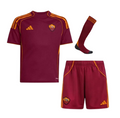 T-shirt e Pantaloncini Bambino AS Roma Home 2025/26 - Con Calzettoni